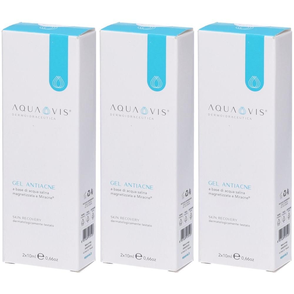 Aquavis Gel Antiacne 2 Flaconcini Da 10 ml 3x2x10