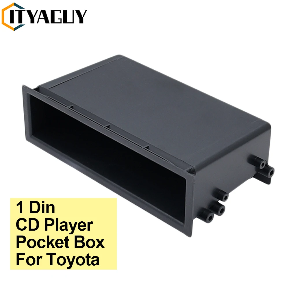 1 Din Auto Stereo Radio Umrüstung Dashboard Lagerung Box Kit Universal Auto CD-Player Dash Trim Tasche Box Für Toyota Image
