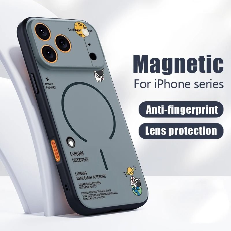 Astronaut Magnetic Phone Case For IPhone orange iphone 15 Pro Max