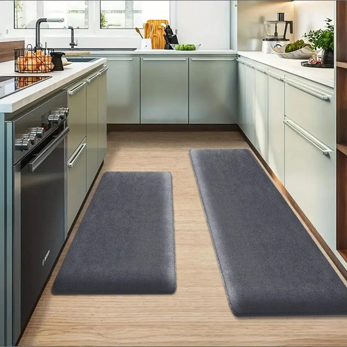 Premium Non Slip Kitchen Floor Comfort Mat apricot 23.6" X 63.0"