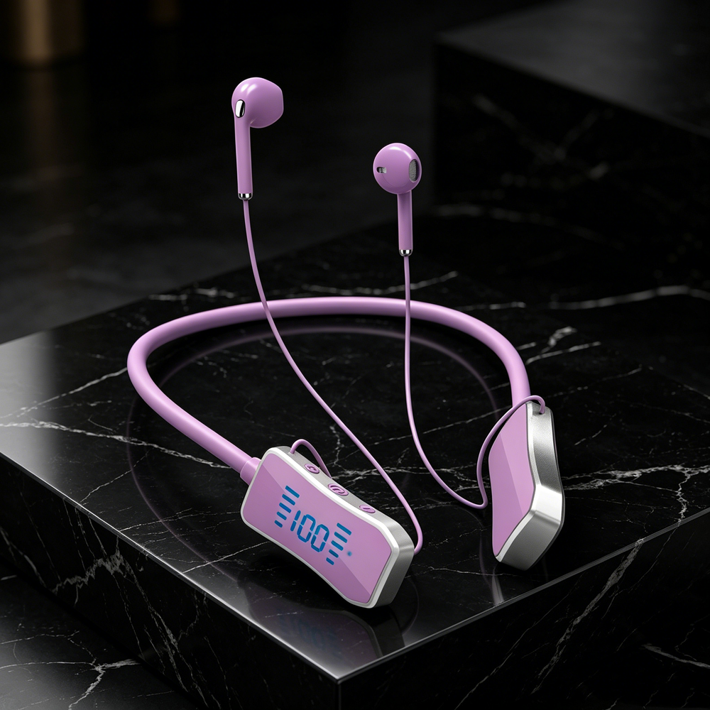 Wireless Neckband Earbuds With Mic Magnetic Waterproof Sport Bluetooth Earphones khaki