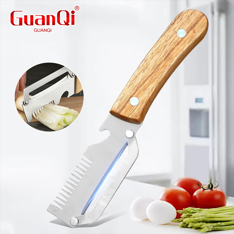 WoodGrip Multi Function Vegetable Peeler & Julienne Cutter 2pcs