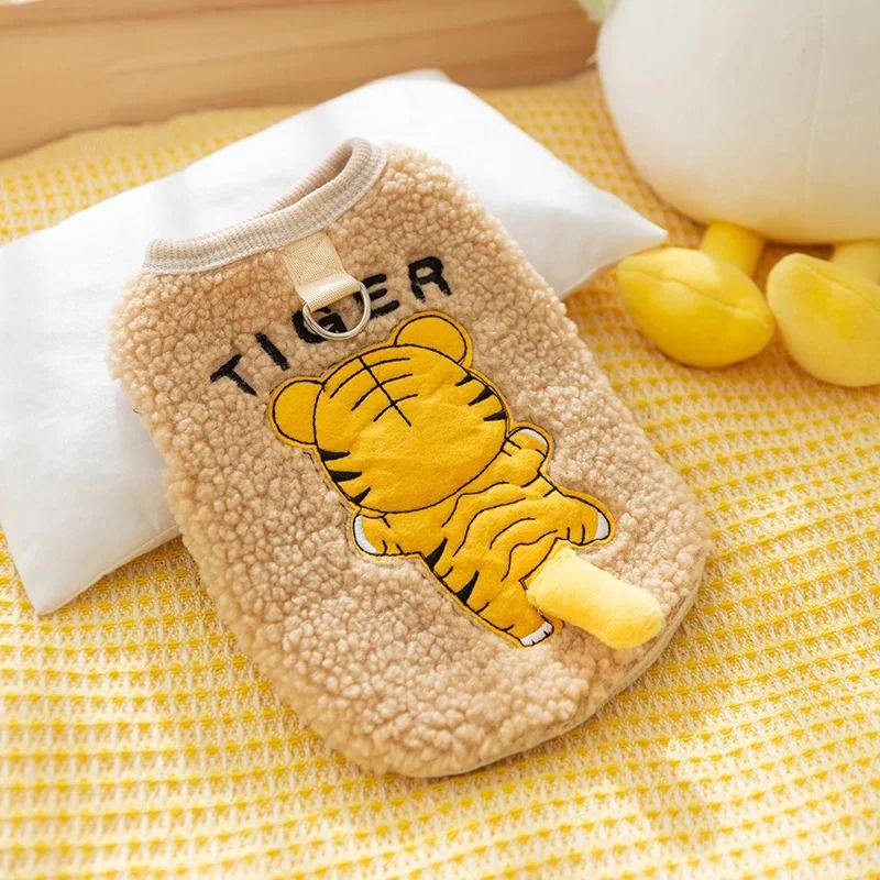 Cozy Winter Cat Sweater For Sphynx Cats, Kittens & Small Dogs tiger Tail m