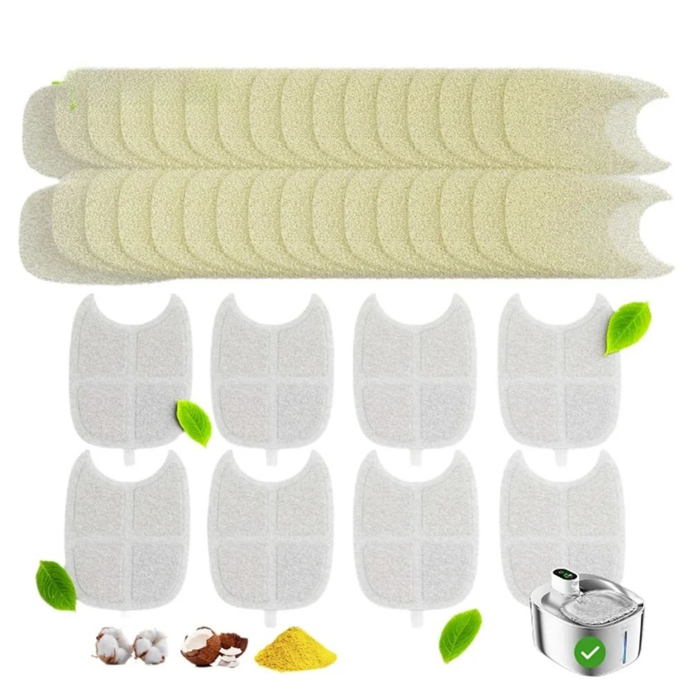 6 Layer Cat Water Fountain Filters For Stainless Steel Pet Fountains 4filter 16 Sponge