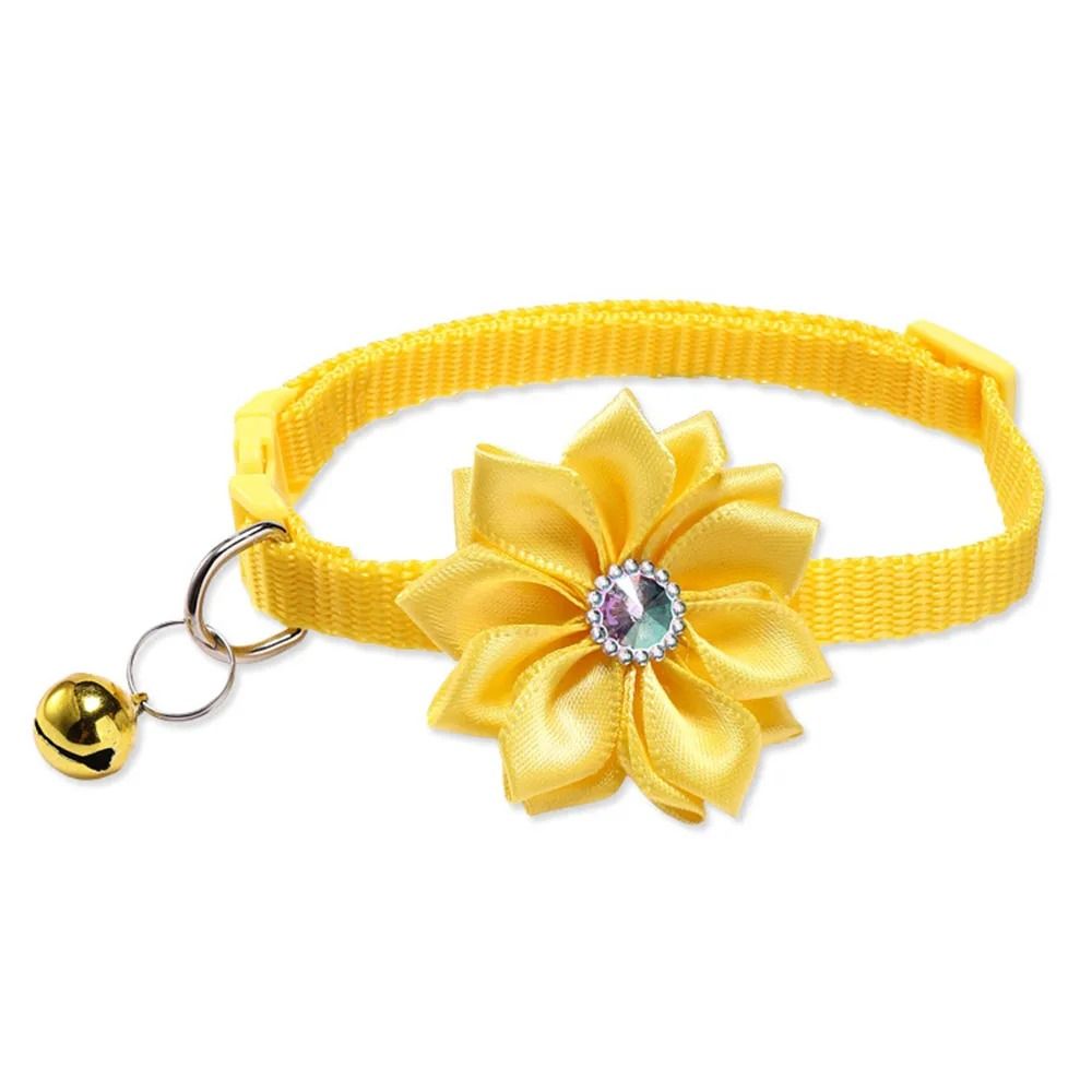 Petal Perfect Floral Breakaway Cat Collar yellow