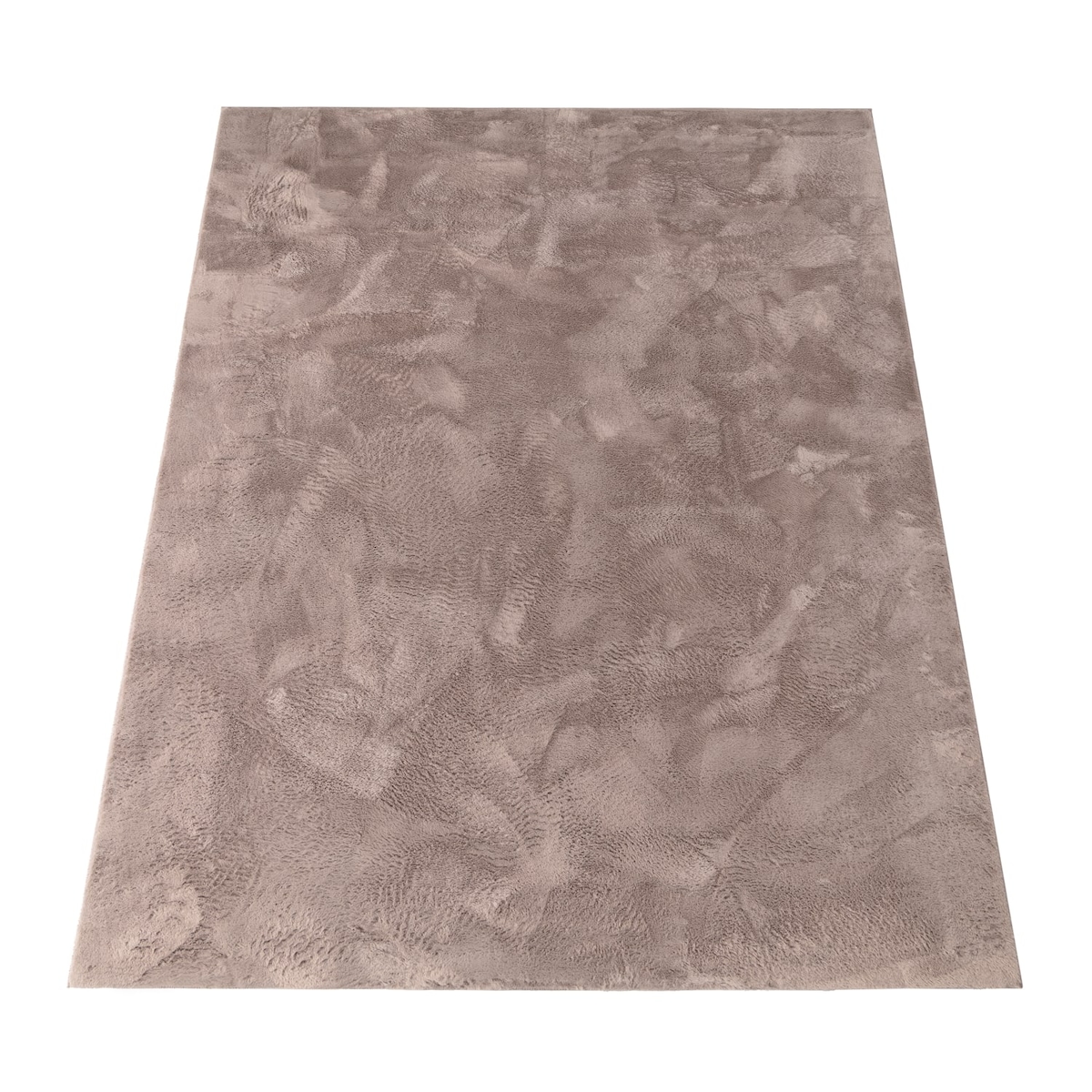 KADIMA DESIGN Teppich Kurzflor waschbar Einfarbig Wohnzimmer schmutzabweisend Taupe 200x280 | 100% Polyester | Florhöhe: 10 mm | Maschinenwäsche, pflegeleicht Image