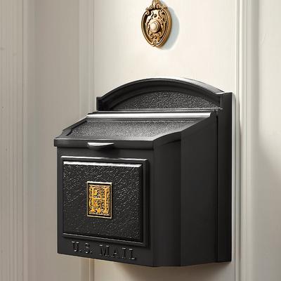 Monogrammed Wall-mount Mailbox - French Bronze - Frontgate