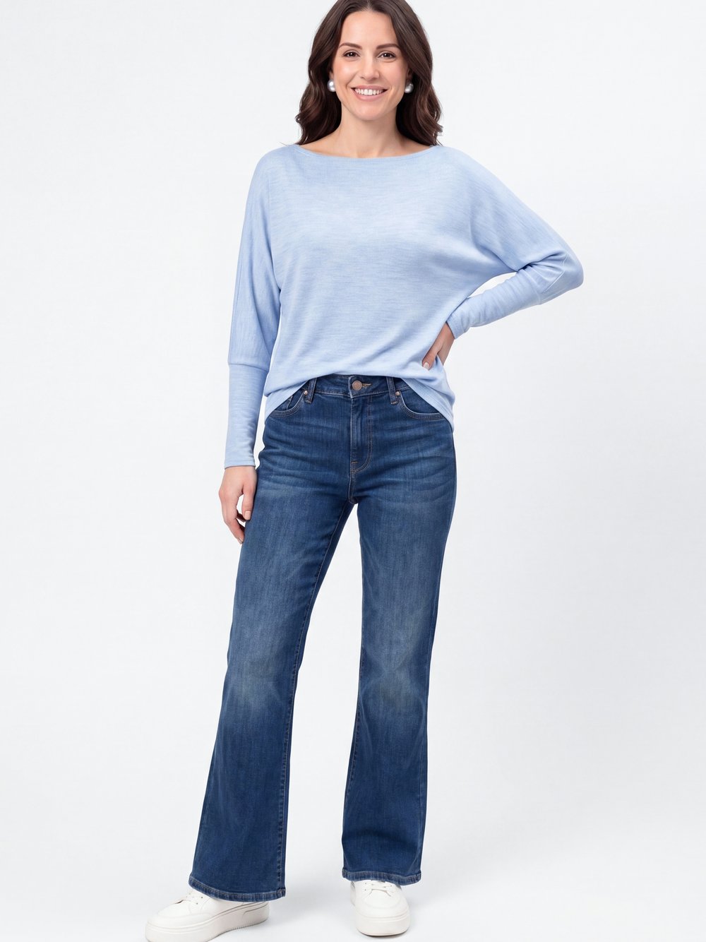Usha Bluse Damen hellblau, S Image