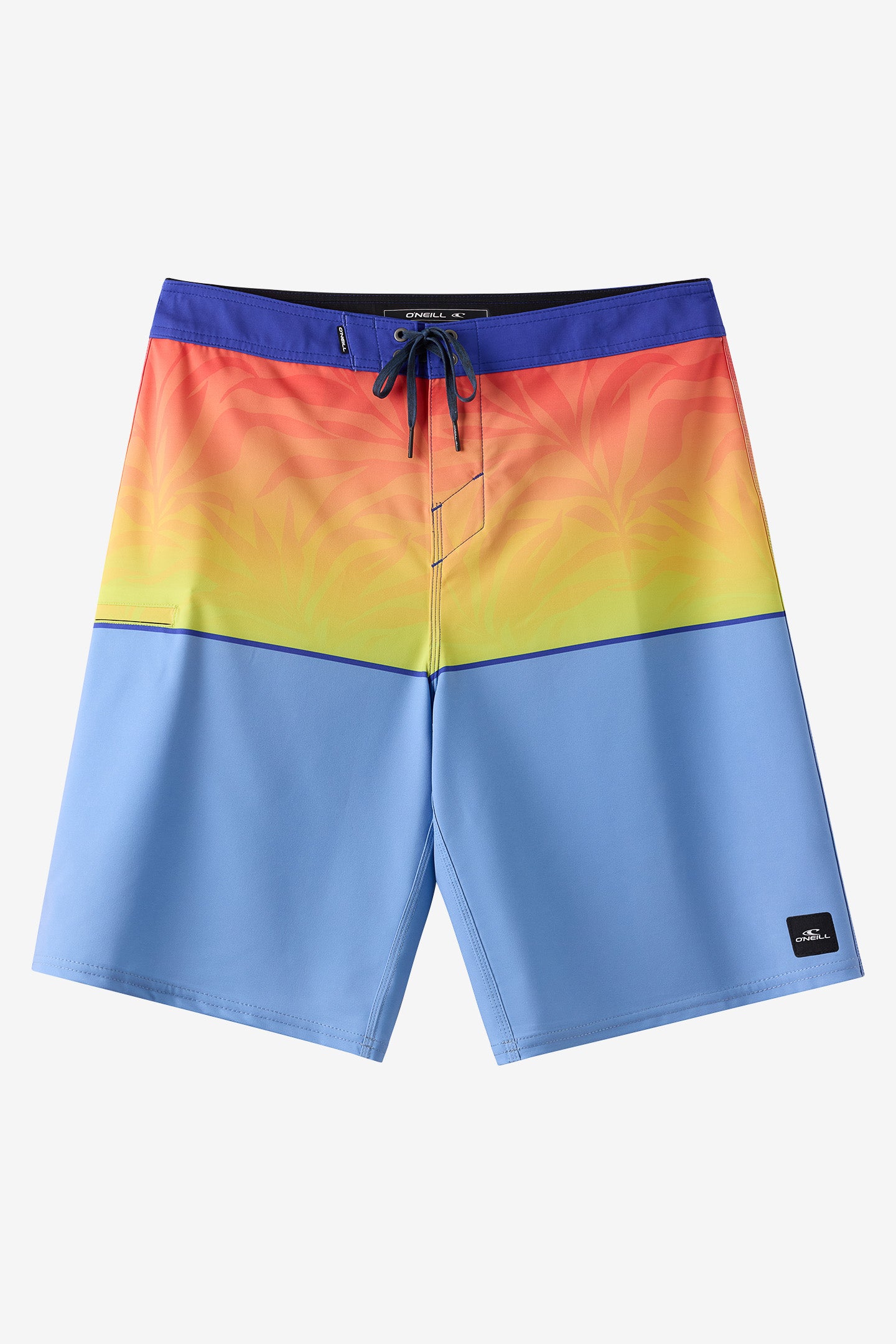 O'Neill Boy's Hyperfreak Heat Block 17"" Board Shorts in Blue Jelly, Size 25, Elastane/Polyester