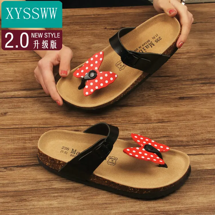 11 farbe Heiße Verkäufe Frauen Hausschuhe Flip-Flops Sommer Strand Kork Schuhe Slides Mädchen Wohnungen Sandalen Casual Schuhe 35-43