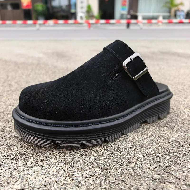 Halbschuhe für Herren, modische große Leder-Freizeitschuhe, rutschfeste Sommerschuhe, klassische Clogs, Herrenschuhe