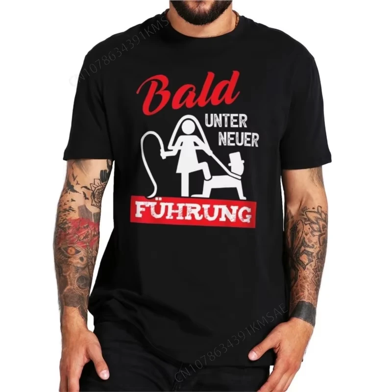 Herren Junggesellenabschied T-Shirt Lustige Deutsche Witze JGA Bräutigam Geschenk Tee Tops Baumwolle Unisex Weich Rundhals Casual T-Shirts EU-Größe