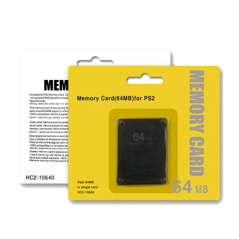 Accessoires pour console de jeu, carte mémoire pour console de jeu, carte mémoire stable 2 en 1 pour console PS2, carte mémoire de jeu