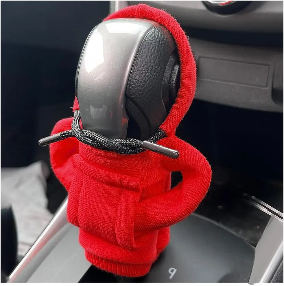 Auto-Schalthebel-Abdeckung: Kreativer Schalthebel-Hoodie, Schaltknauf-Abdeckung, Schalthebel-Griffbezug, Schalthebel-Kleiderabdeckung fürs Auto Image