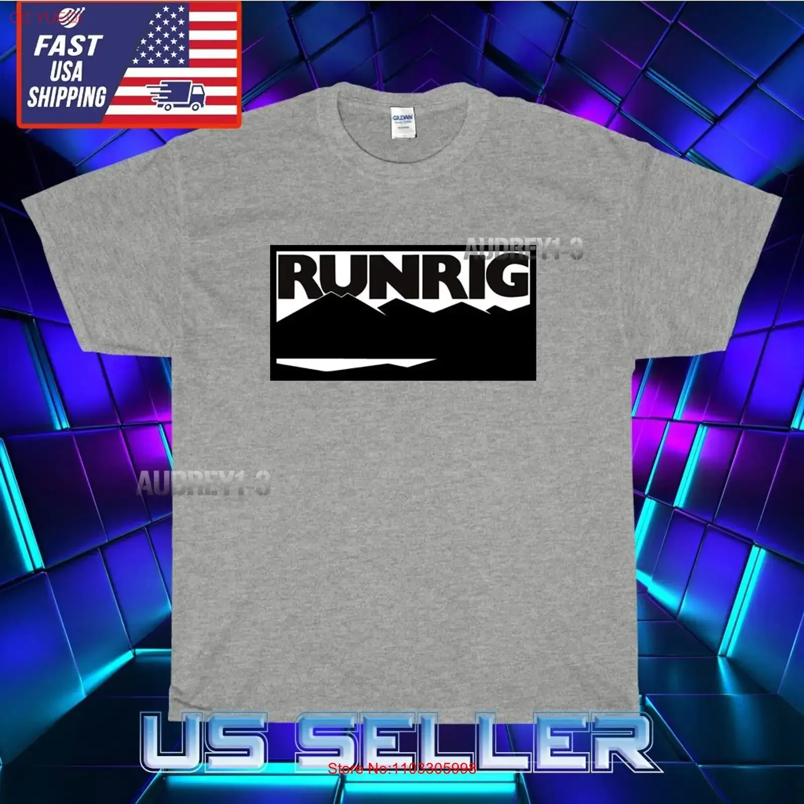 NEUES SHIRT RUNRIG HERREN-LOGO-T-SHIRT UNISEX LUSTIGES AMERIKANISCHES USA-DESIGN GRÖSSE S 5XL Vintage Washed Casual Vielseitig grafisch leicht bedruckt