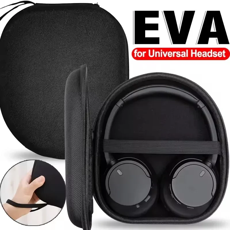 Étui de transport EVA pour casque audio, sac de voyage pour casque Sony MDR-ZX100 ZX110 ZX300 ZX310 ZX600 WH-CH 720N, pochette pour casque supra-auriculaire