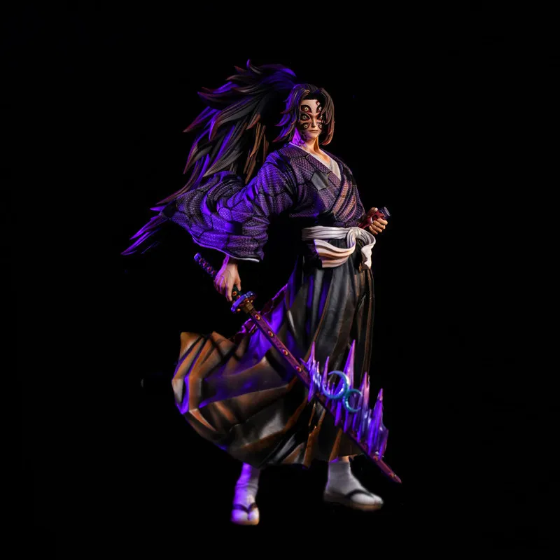 24cm Demon Slayer Kokushibo PVC-Figur Oberste Stufe 1 Purple Moon Samurai Actionfigur Anime-Ornament Sammlermodell Spielzeug Geschenk Image