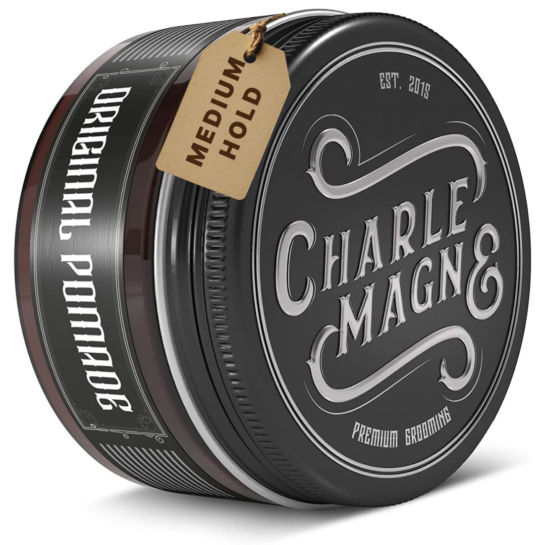 Charlemagne Pomata Originale per Capelli, Cera Capelli Uomo a Base Acq