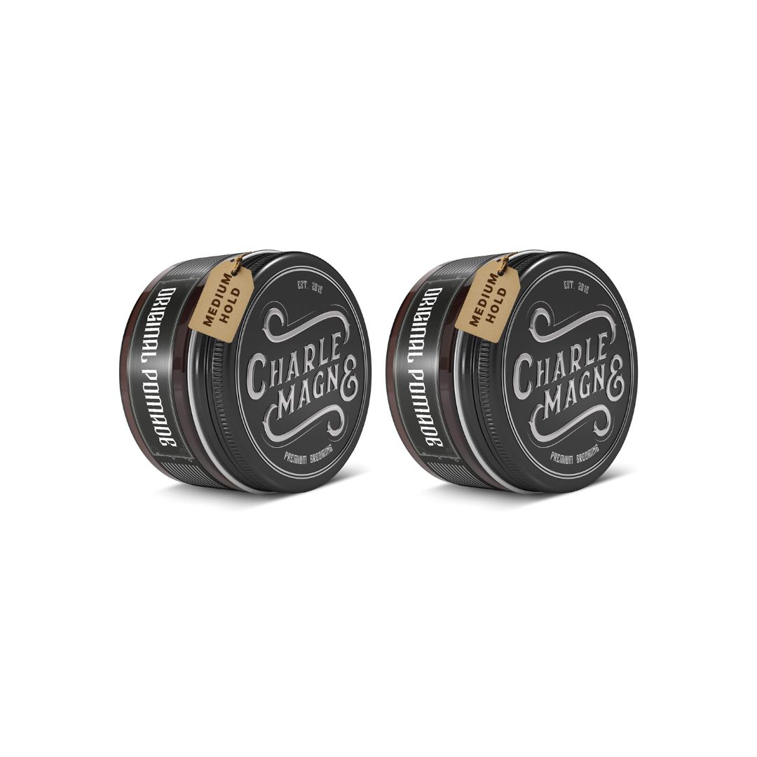 Charlemagne Pomata per Capelli Originale in set – cera capelli uomo, t