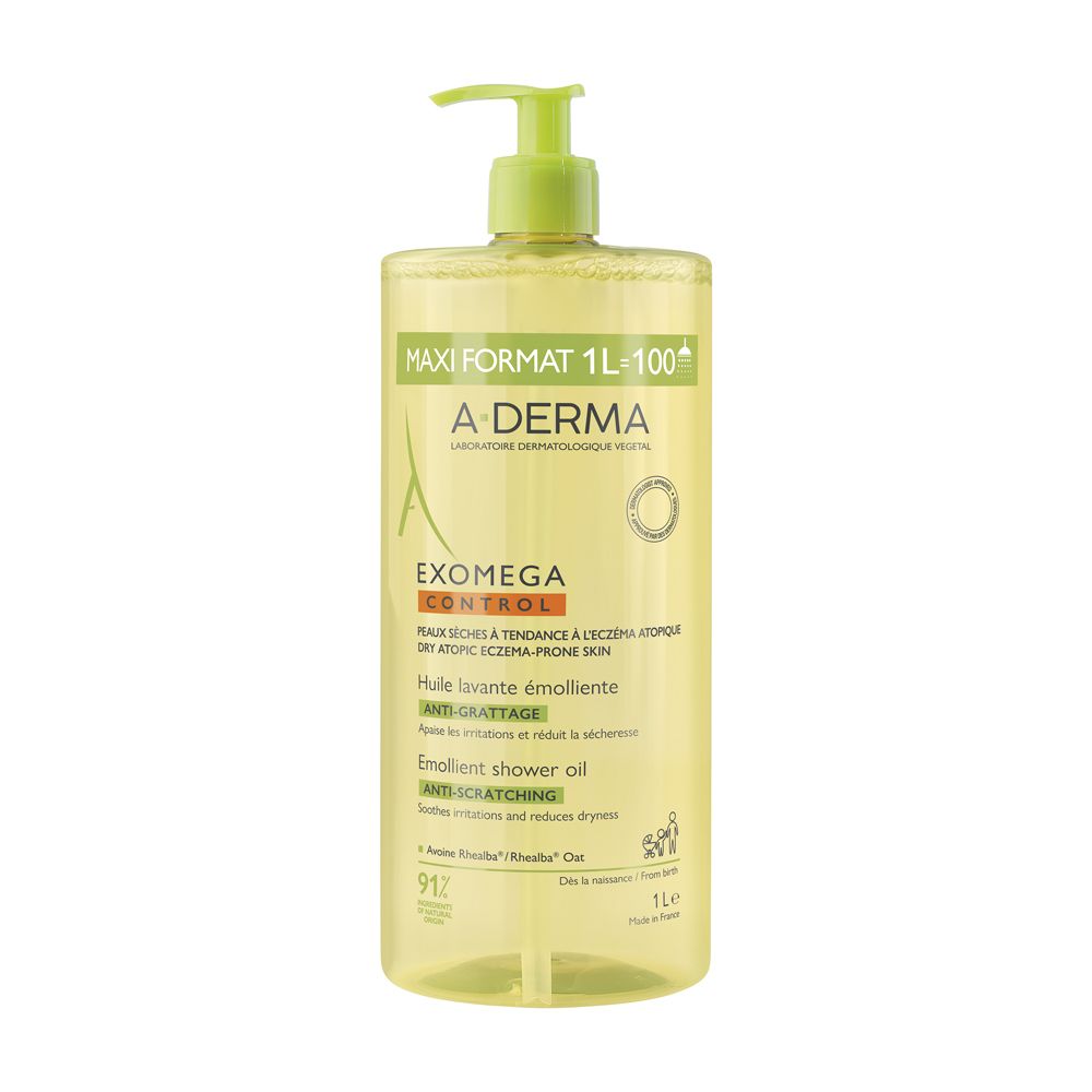 A-Derma Exomega Control Olio Lavante Emolliente Anti-grattage 1000ml -