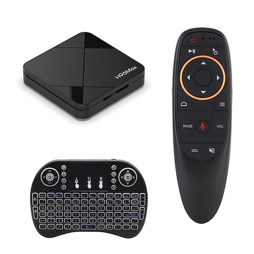 H96 Max Android 14 TV-Box, 4K Ultra HD Smart-Streaming-Media-Player mit Google Assistant-Sprachfernbedienung, unterstützt Netflix, YouTube, Prime Video und Disney. 4K UHD-Streaming-Gerät für Image