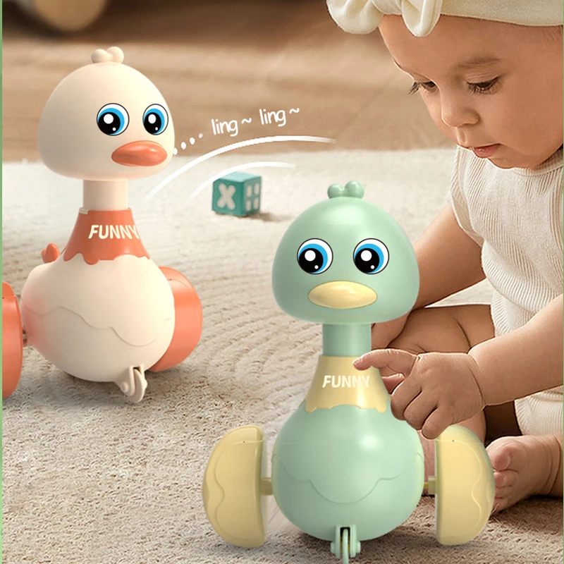 Baby Spielzeug Cartoon Schaukel Ente Spielzeug Presse Fahrzeuge Glide Tier Trägheit Zurückziehen Autos Frühe Pädagogische kriechende Spielzeug Kleinkinder Geschenke
