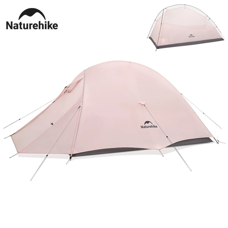 Naturehike 2026 Neues Wanderzelt Wasserdichtes Großes Vorzelt Rosa Zelt Reise 1-2 Personen Ultraleichtes Tragbares Campingzelt Image