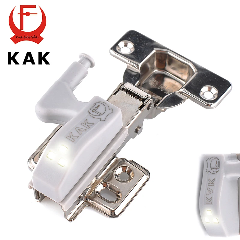 10PCS KAK LED Schrank Scharnier Licht Universal Küche Schlafzimmer Wohnzimmer Schrank Schrank 0,25 W Innere Sensor licht Hardware