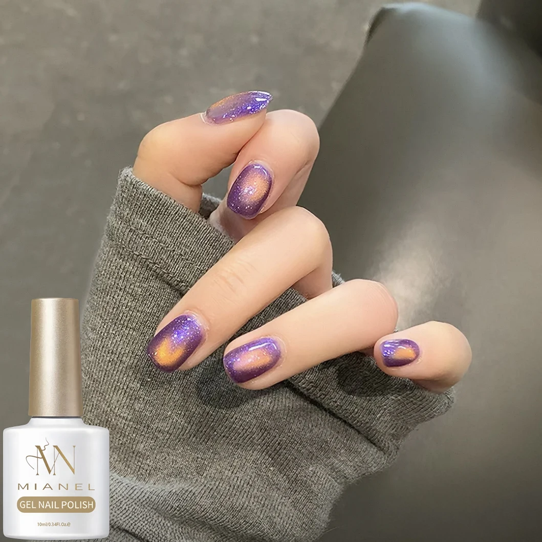 MIANEL 2026 Neuer Orion-Nebel Katzenauge-Nagelgel, Einzigartiger Dynamischer Dual-Flash Kristall-Katzenauge UV-Nagellack