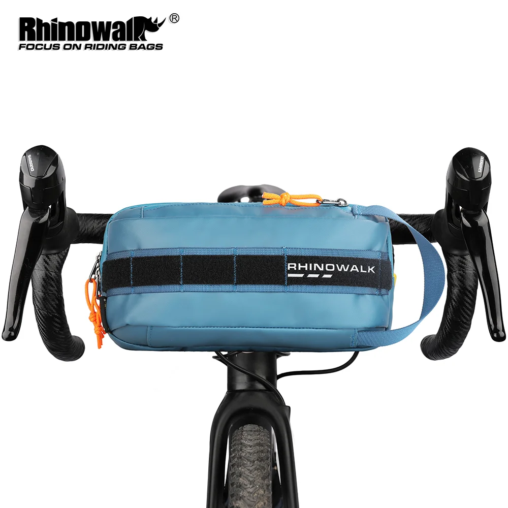 Rhinowalk Fahrrad-Lenkertasche 2,4L Fahrradtaschen Rahmentasche Multifunktionale Tragbare Schulter- und Hüfttasche Fahrradzubehör Image
