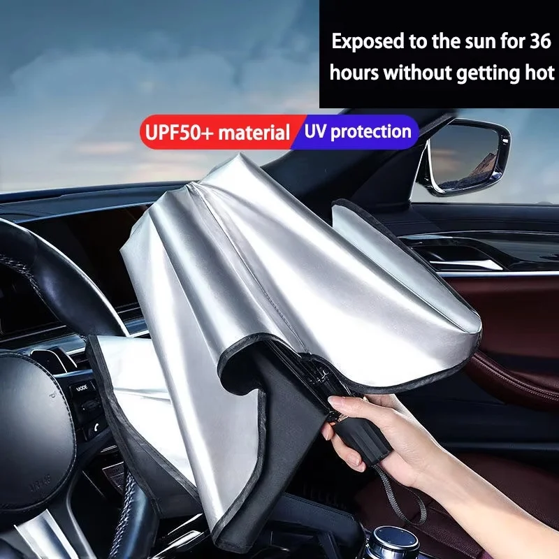 Auto-Sonnenschutzschirm, faltbarer Frontscheiben-Sonnenschutz, Sonnenschirm für Autofenster, Sommer-Sonnenschutz-Zubehör Image