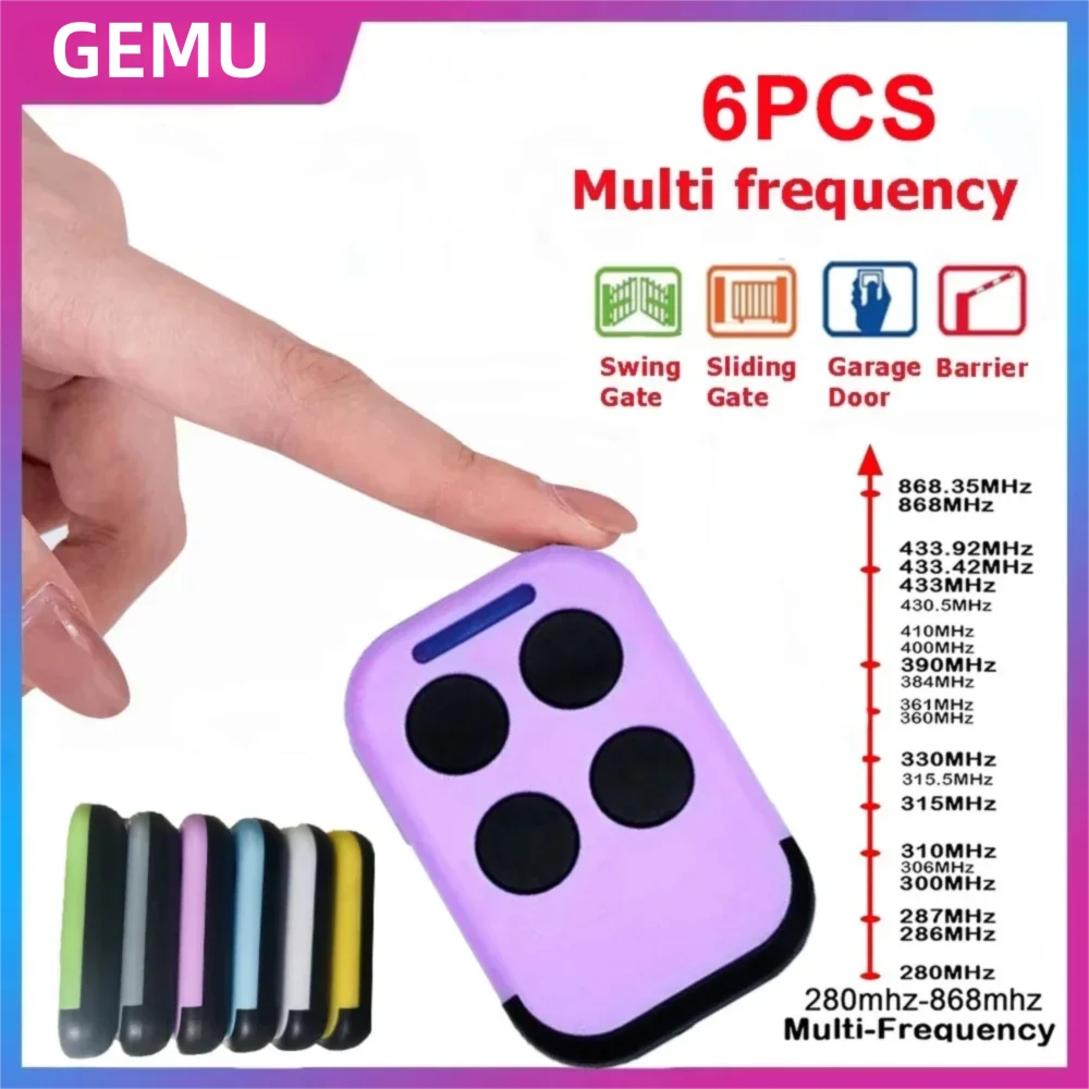 Garagentor-Fernbedienungs-Duplikator 286MHz-868MHz Multifrequenz-Code-Grabber Klon-Tor-Schlüsselanhänger Befehls-Handsender Image