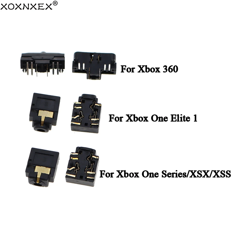 1/2/10 PCS 3.5mm Headset Plug Port Female Socket Headphone Jack For Xbox One Elite Series S/X For Xbox 360 Controller
