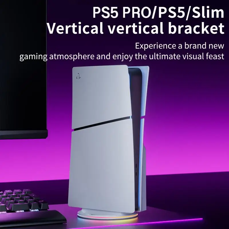 Für PS5/PS5 PRO Ultradünne Konsolen-Ersatzteile für Konsolenhalterung, rutschfeste vertikale Basis, Gaming-Zubehör Image