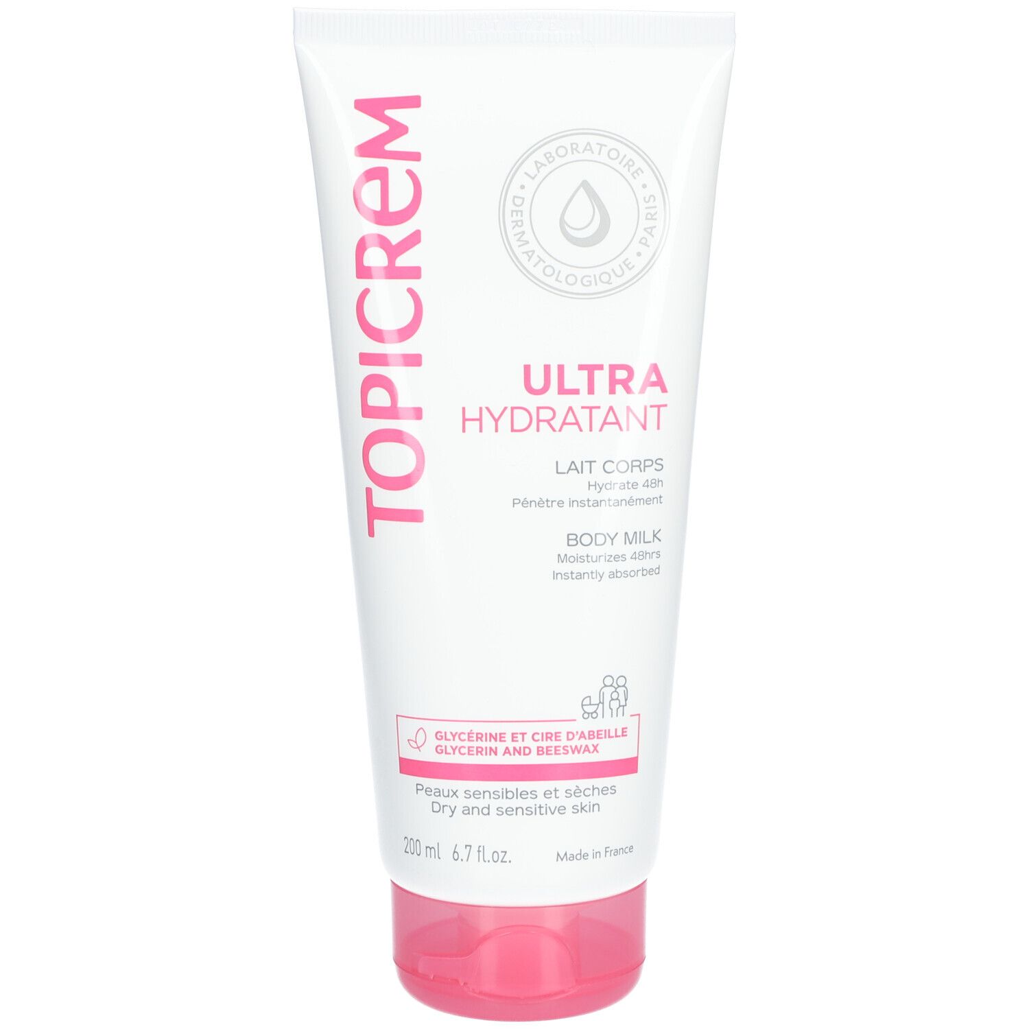 Topicrem Ultra Moisturizing Body Milk Nieuwe Formule 200 ml Milch