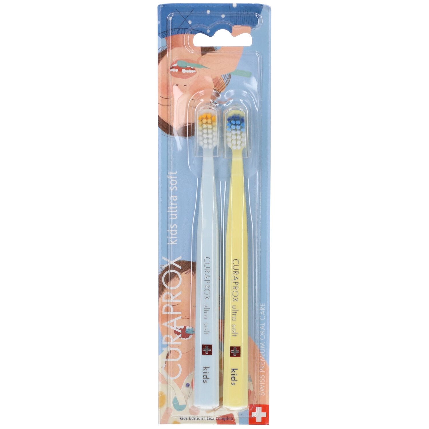 Curaprox Spazzolino Ultra-Morbido Kids 32 Teeth Edition 2 Pezzi 1 pz d
