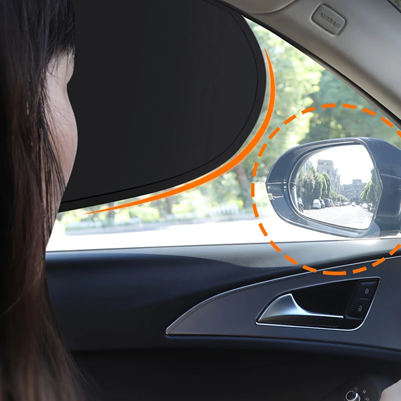 2026 Elektrostatischer Sonnenschutz für Auto-Seitenfenster 4-lagige Sonnenschutzvorhänge Blendschutz UV-Blocker Auto-Innenraum-Blocker 99,9% UV-Schutz Image