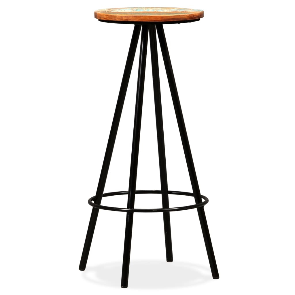 vidaXL Barhocker 2 Stk. Massives Altholz Image