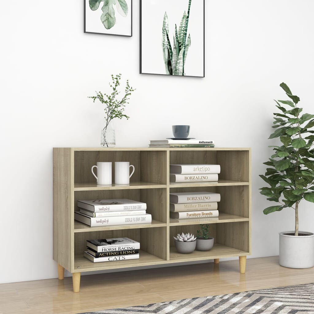 vidaXL Sideboard Sonoma-Eiche 103,5x35x70 cm Holzwerkstoff Image