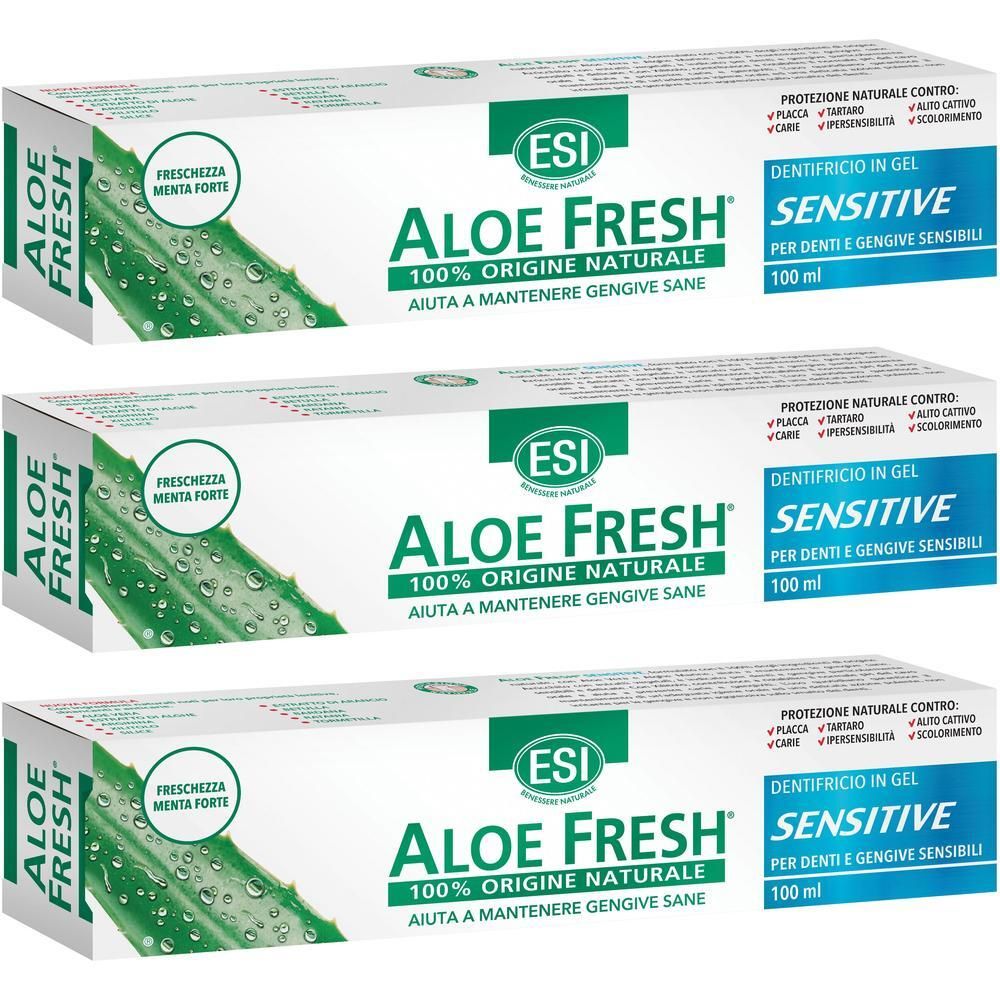 Esi Aloe Fresh Sensitive 3x100 ml Dentifricio