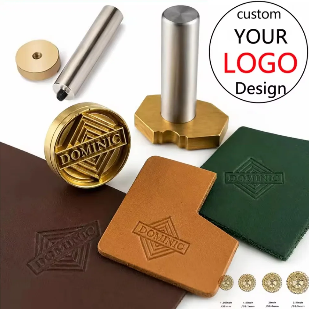 Lederstempel LOGO M8 – Personalisierbare Messingformen für Handprägung, Lederstempel, Markenprägung, Schnitzwerkzeuge, Stanzwerkzeuge, Bastelwerkzeuge Image