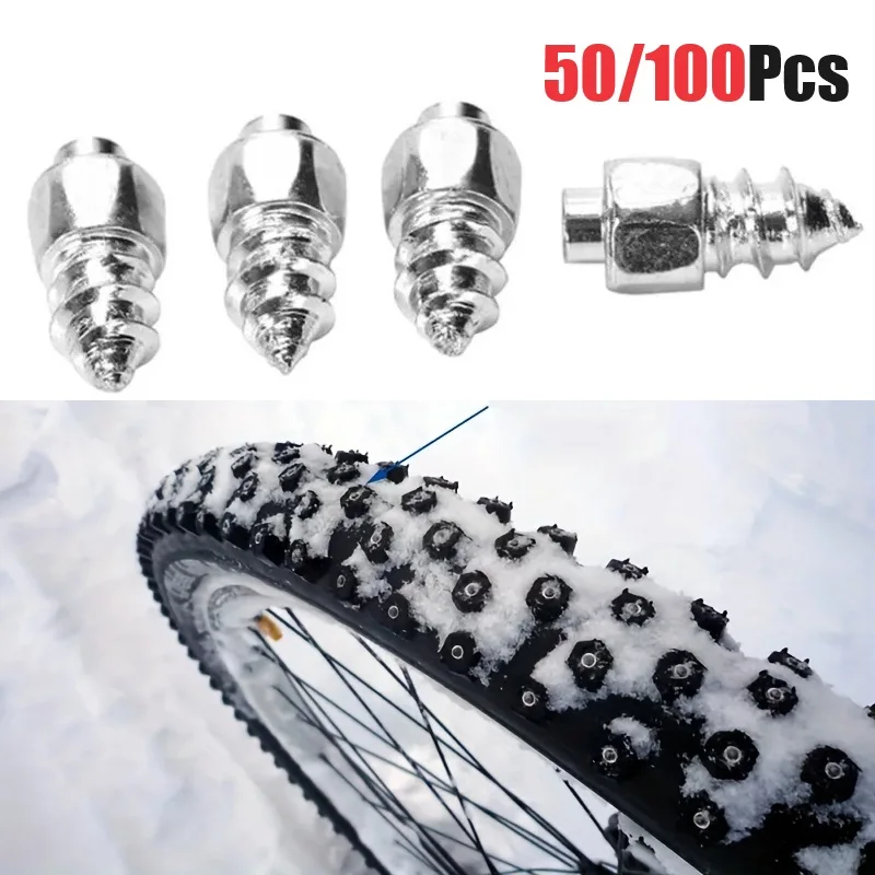 50/100 stücke Auto Schnee Reifen Bolzen Schraube (Of Werkzeug) Rad Lugs Reifen Stud Anti Skid Winter schützen 9mm/12mm Für Motorrad Lkw Fahrrad Image