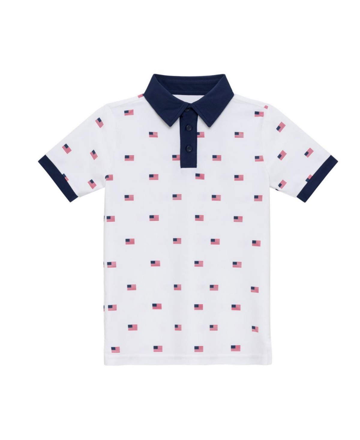 Courtside Kids Boys' Polo Shirt - Little Kid, Big Kid - Old Glory Print