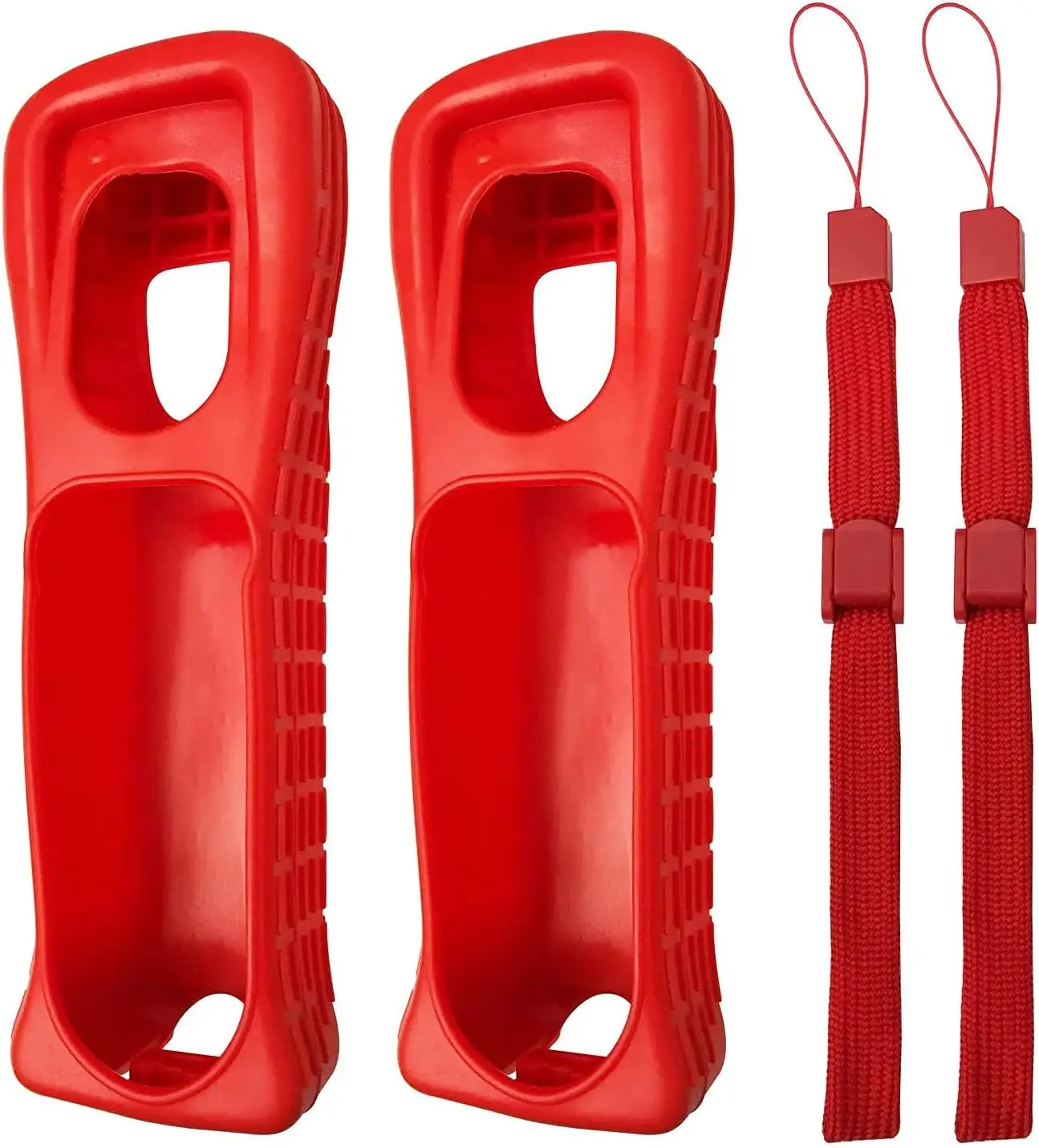 2 Stück Weiche Silikonhülle für NS Wii Fernbedienung, Schützende Ersatz-Skin-Schale für Wii Remote Gamepad, Spielzubehör Image