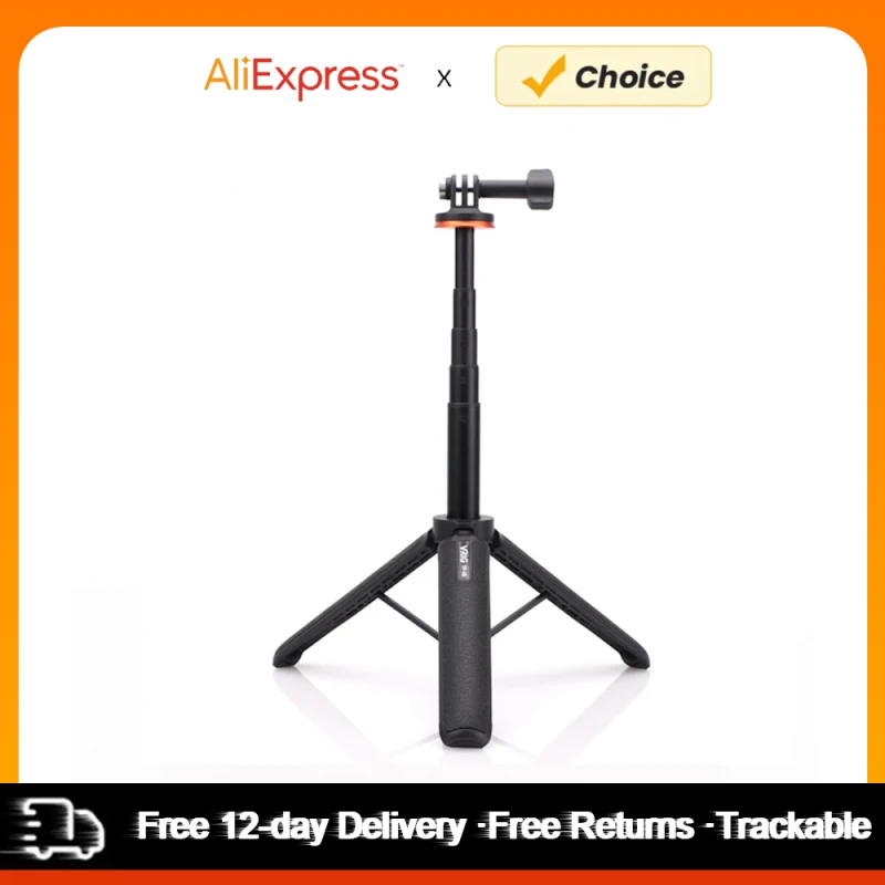 Vrig TP-08 sport kamera selfie stick stativ aus aluminium legierung 51cm/20,1 in max höhe ersatz für gopro 11/vlog live Image