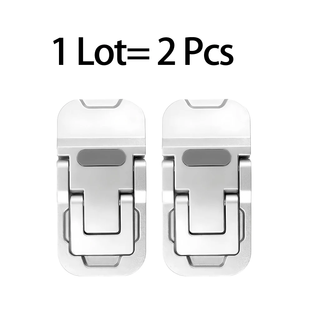 2 Stück/Set Laptop-Ständer aus Legierung für Computer-Tastaturhalterung, Laptop-Zubehör, faltbarer Ständer für Laptop, iPad, Laptop-Ständer Image