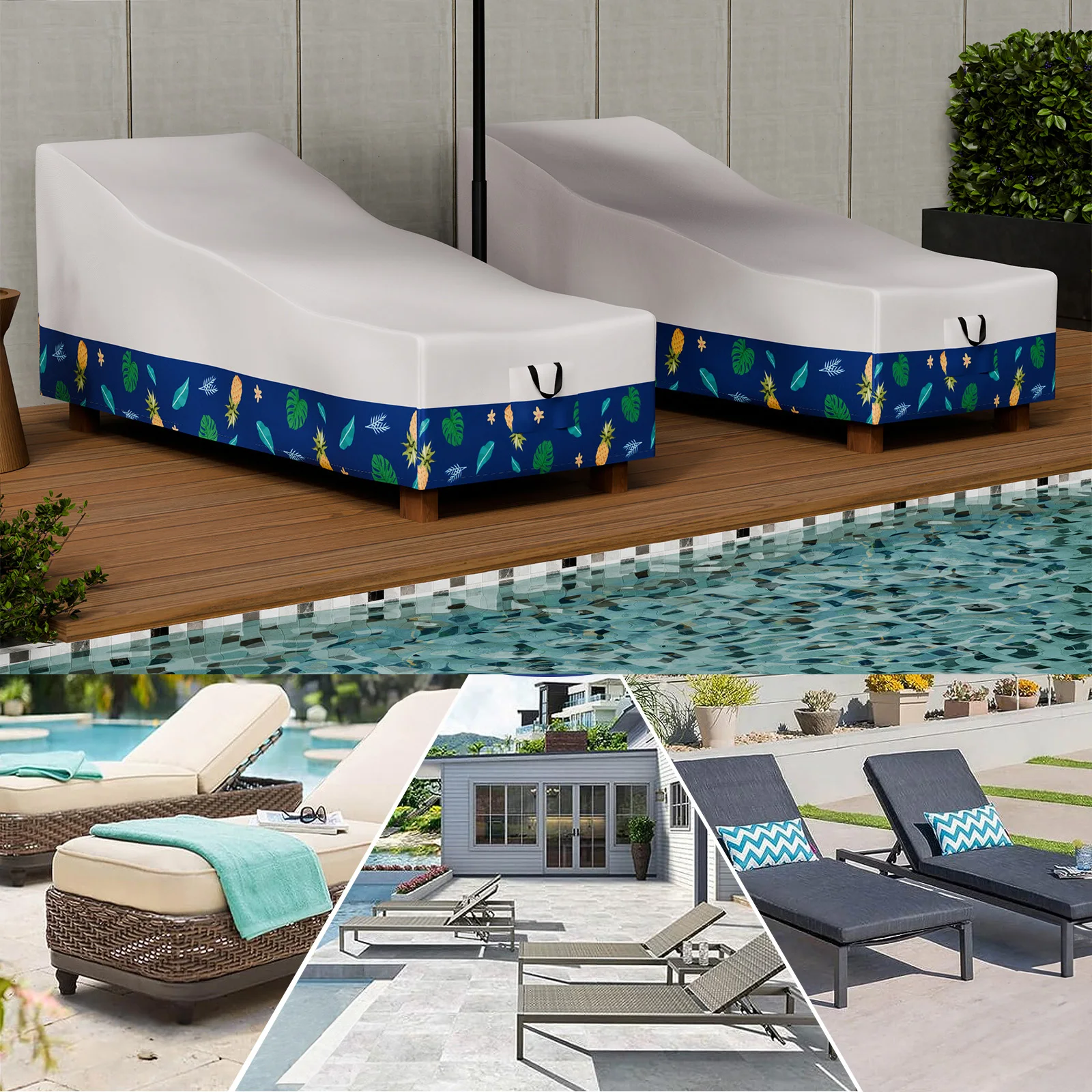 420D Oxford Outdoor Furniture Chair Covers Furniture Outdoor Garden Protector High Quality Waterproof Dustproof Chair Organizer