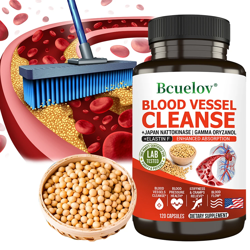 Nattokinase capsules - nourish the heart, clean blood vessels, help blood pressure, cardiovascular health, blood health