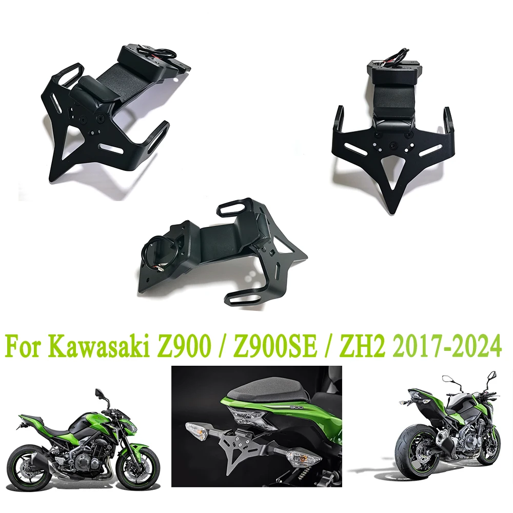 Z900 Heckabdeckung passend für KAWASAKI Z900 2017-2024 Heckabdeckung Kennzeichenhalter ZH2 2020-2024 Zubehör Z900SE 2022-2024 Image