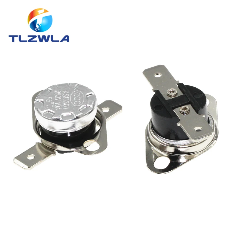 KSD301 250 V 10 A normalerweise offen/normalerweise geschlossen, KEIN Thermostat, Temperatur-Thermoschalter, Grad C, 0–95 Grad Celsius Image
